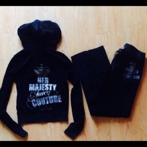 Juicy couture velour sweat suit