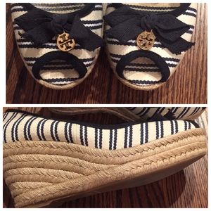 Tory burch wedge good used cond. sz 8 run small