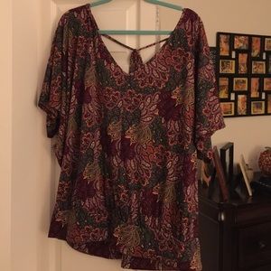 Target top with dolman sleeves pretty fall pattern
