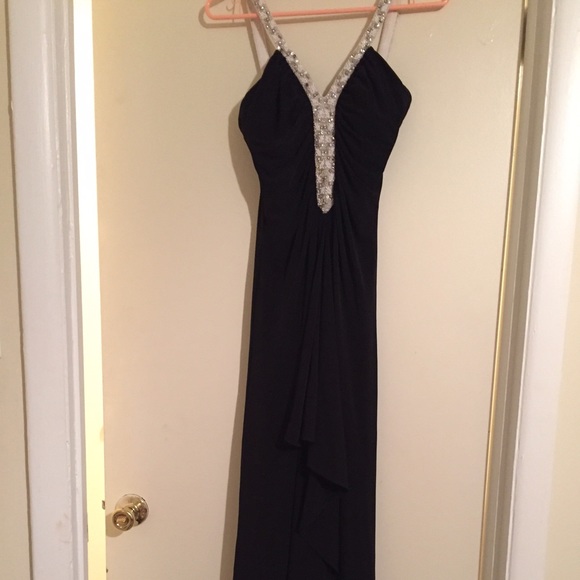 Long black elegant dress