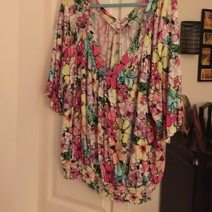 Bright floral top