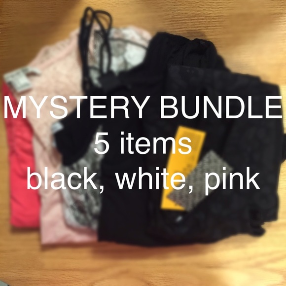 H&M Tops - 5 piece mystery bundle: black, white and pink