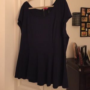 Faux peplum top