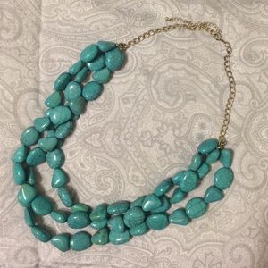 Turquoise 3 strand necklace