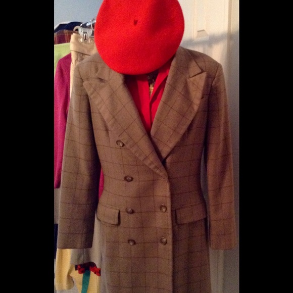 Wool Coat and Beret Bundle