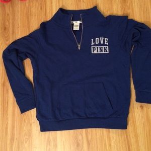 PINK Victoria Secret quarter zip sweatshirt.