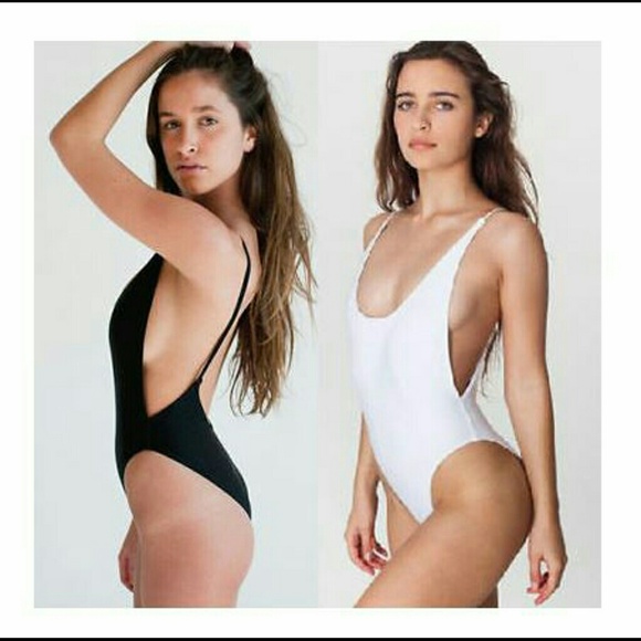 Black high low one pice bathing suit