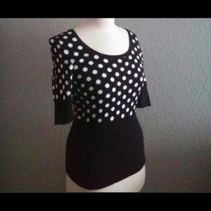 WHBM polka dot sweater