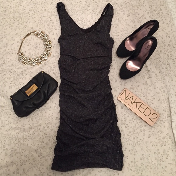 Express Dresses & Skirts - Black with silver dress