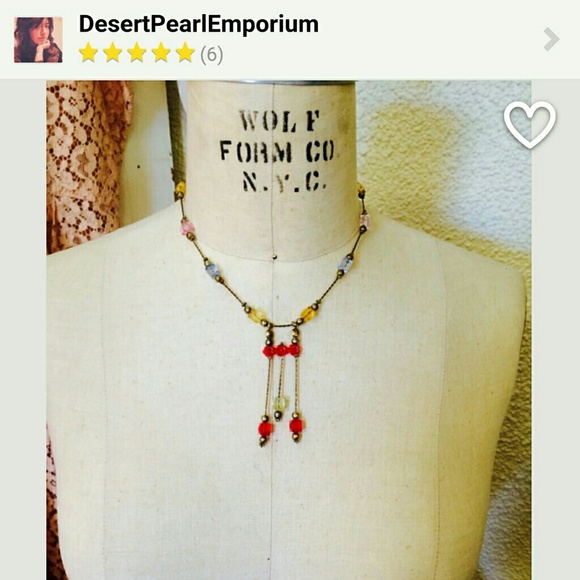 Vintage circa 1970 fashion necklace