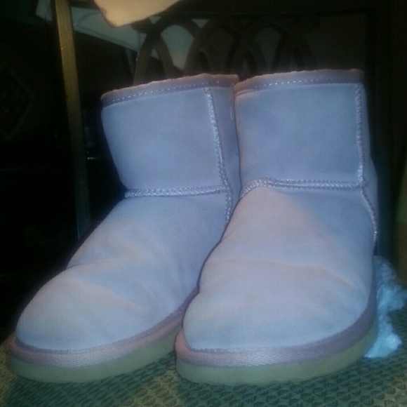 Pink suede boots