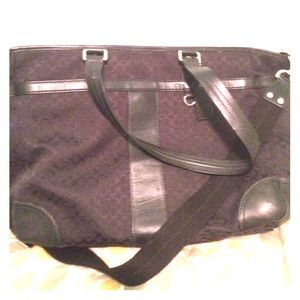 COACH black briefcase