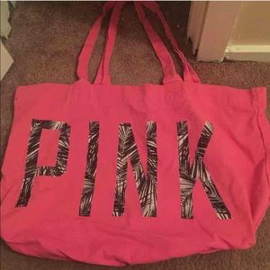 Pink beach bag