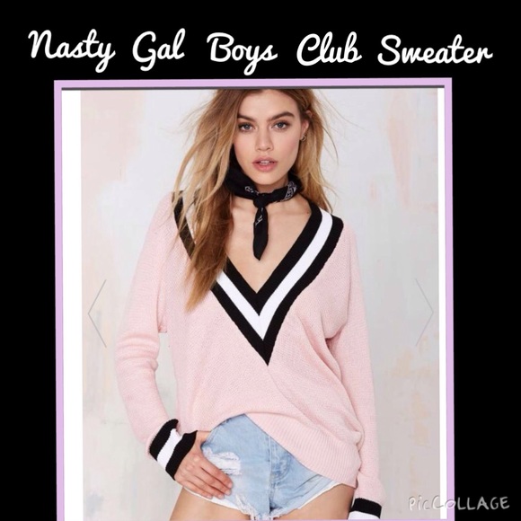 Nasty Gal boy's club sweater New!💝