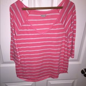 Striped pink shirt