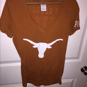 PINK Longhorns tee