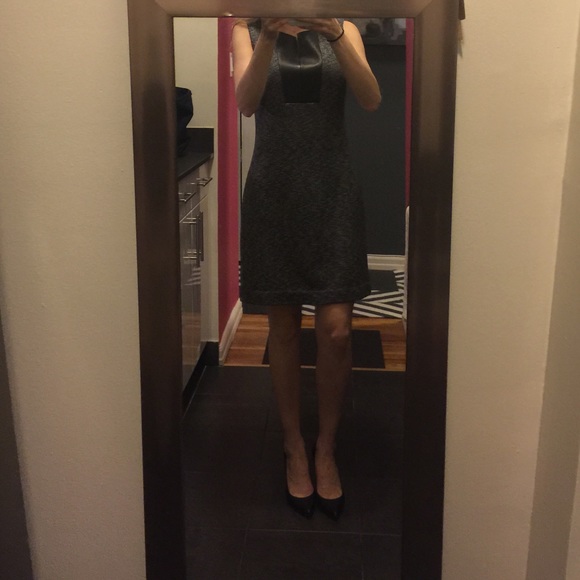 Theory dress with lamb leather size 2