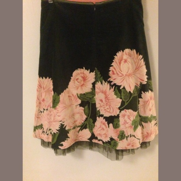 Anthropologie style Aline Skirt Velvet Pink Tulle - Picture 2 of 3