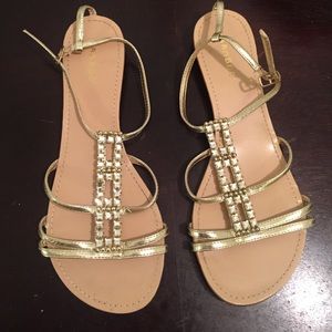 Gold Diamond Sandals
