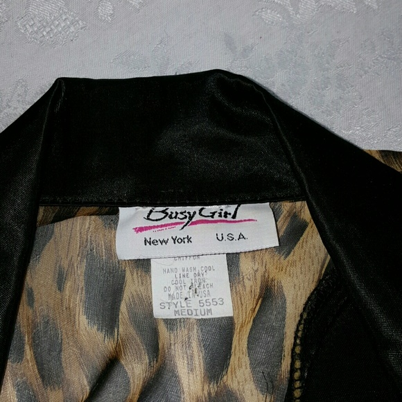 Animal print button down sheer shirt - Picture 4 of 4