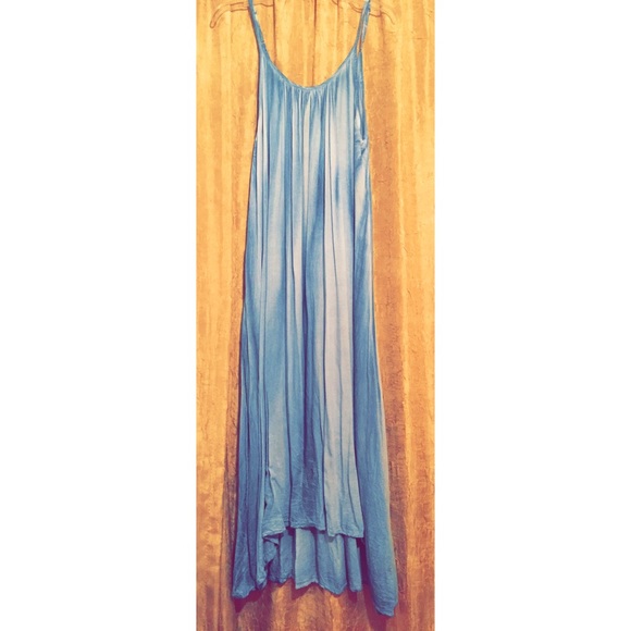 Blue / Chambray Maxi Dress
