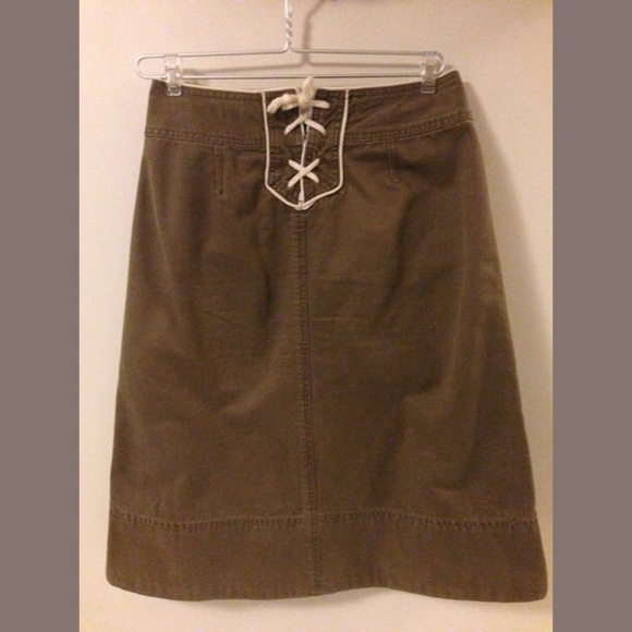 MARC JACOBS Aline Skirt Brown Buttons - Picture 3 of 4