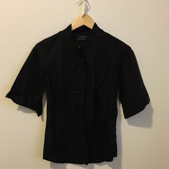 Club Monaco black button down XS