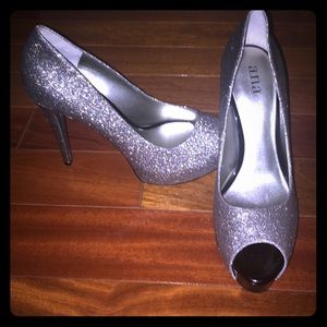 Glittery high heels