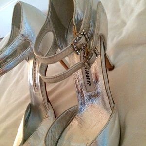 Silver Manolo Blahnik