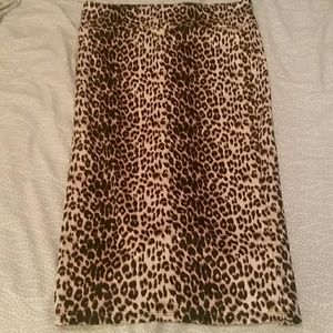 Leopard print skirt