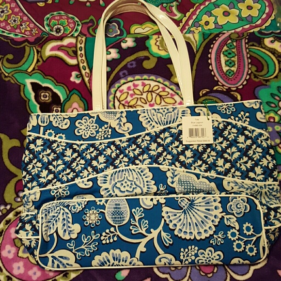 NWT Vera Bradley tote in Blue Lagoon