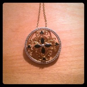 Cubic Zirconia and Sapphire necklace