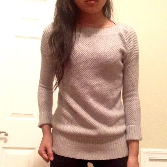 Gap Gray Fitted Cozy Sweater