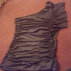 Black one shoulder Blouse