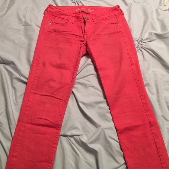 Hot Pink AEO Skinny Jeans