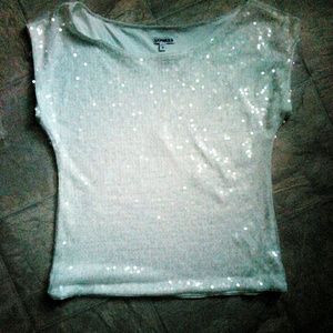 Express sequins top