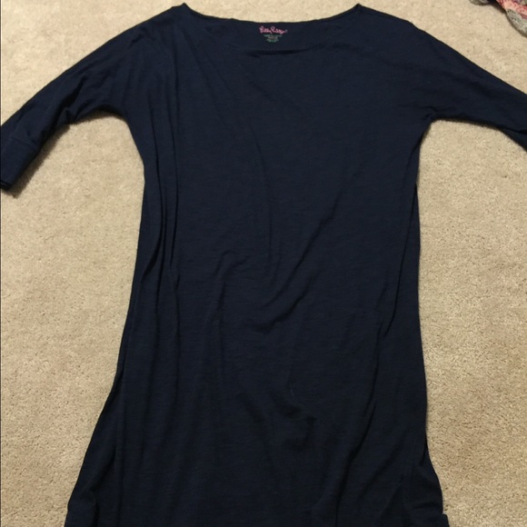 LILLY PULITZER NAVY SHIFT DRESS