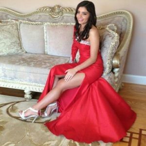 Red Mac duggal dress!