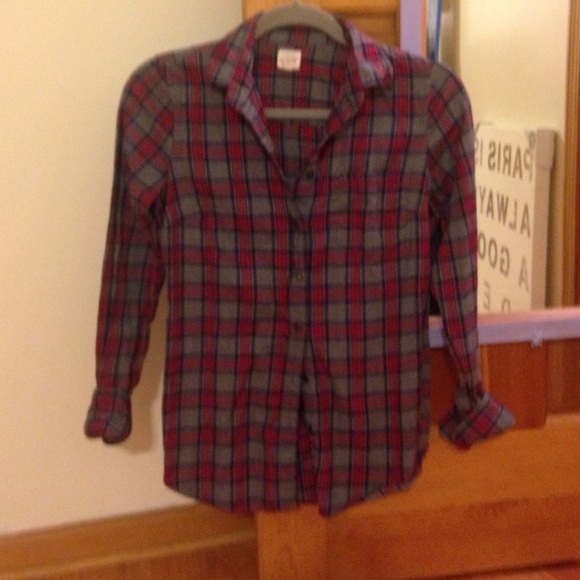J Crew Flannel Button Down