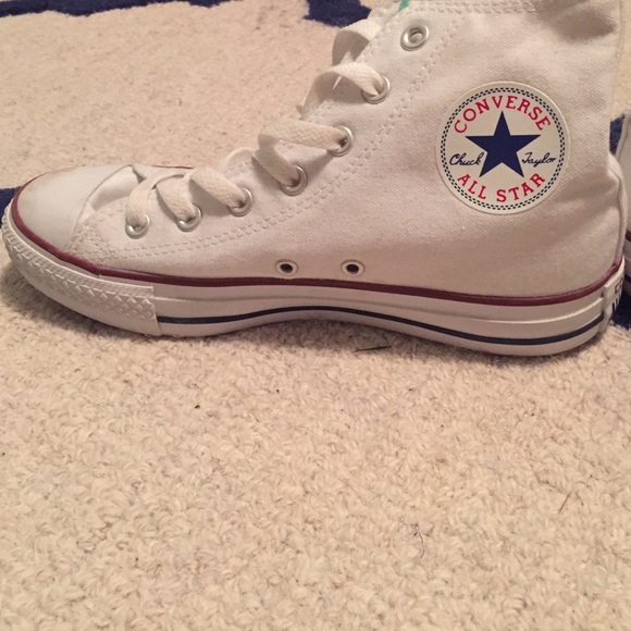 White converse high tops