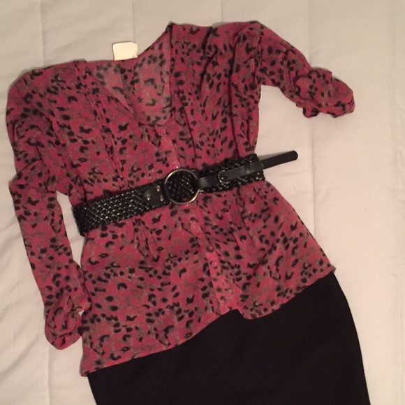 Semi sheer blouse