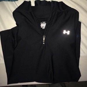 Under armour black long sleeve workout top