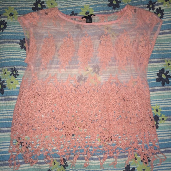 Light Pink Lacey shirt