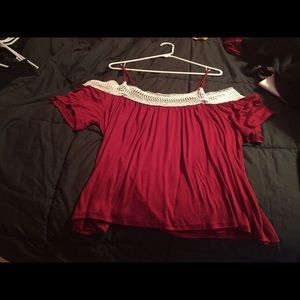 Super cute belle open sleeve blouse