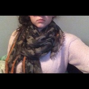 Super long camo scarf