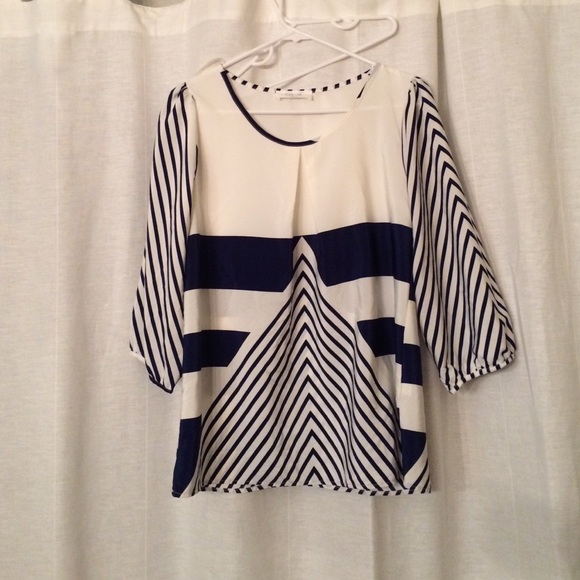 Peach Love geo blouse
