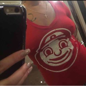 Ohio state pink shirt