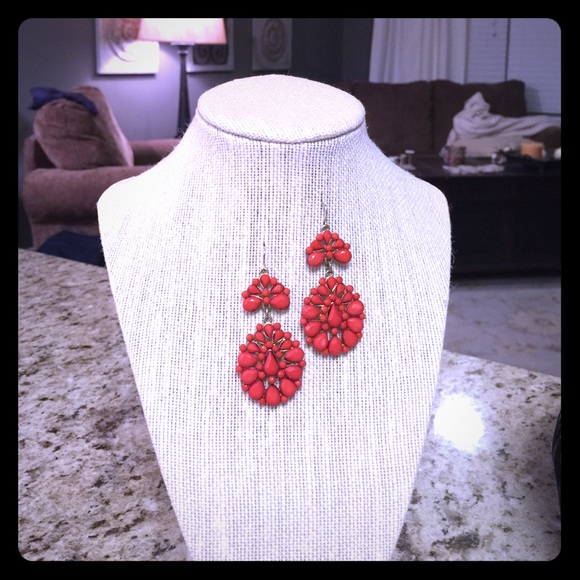 Coral earrings!