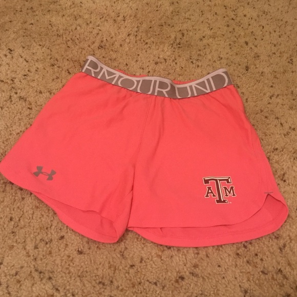 Texas A&M Logo Under Armour Running Shorts