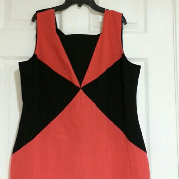 Red and black dress